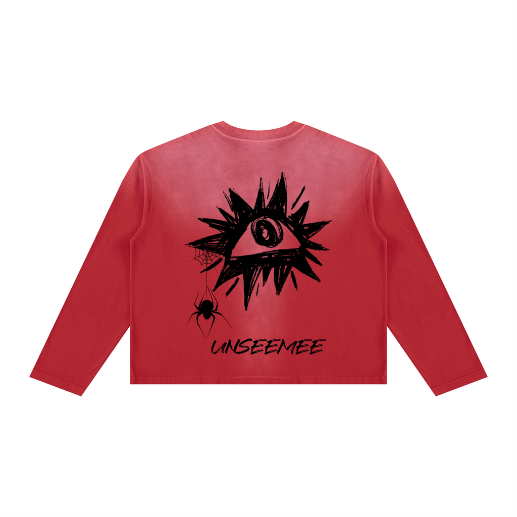 Unisex Sunfade Boxy Long Sleeve T-Shirt