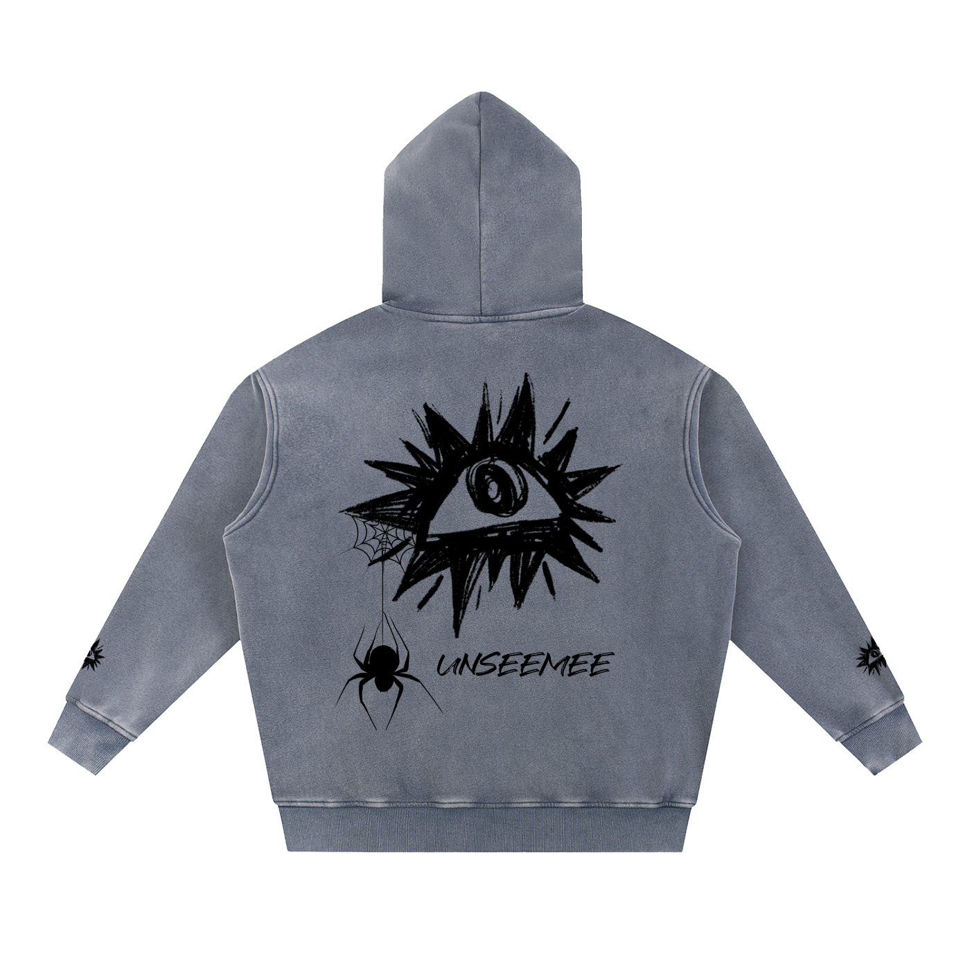 Snow Wash Fleece Oversize Hoodie