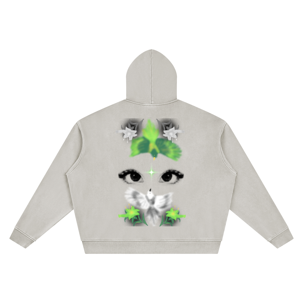 Unisex Vintage Wash Boxy Hoodie