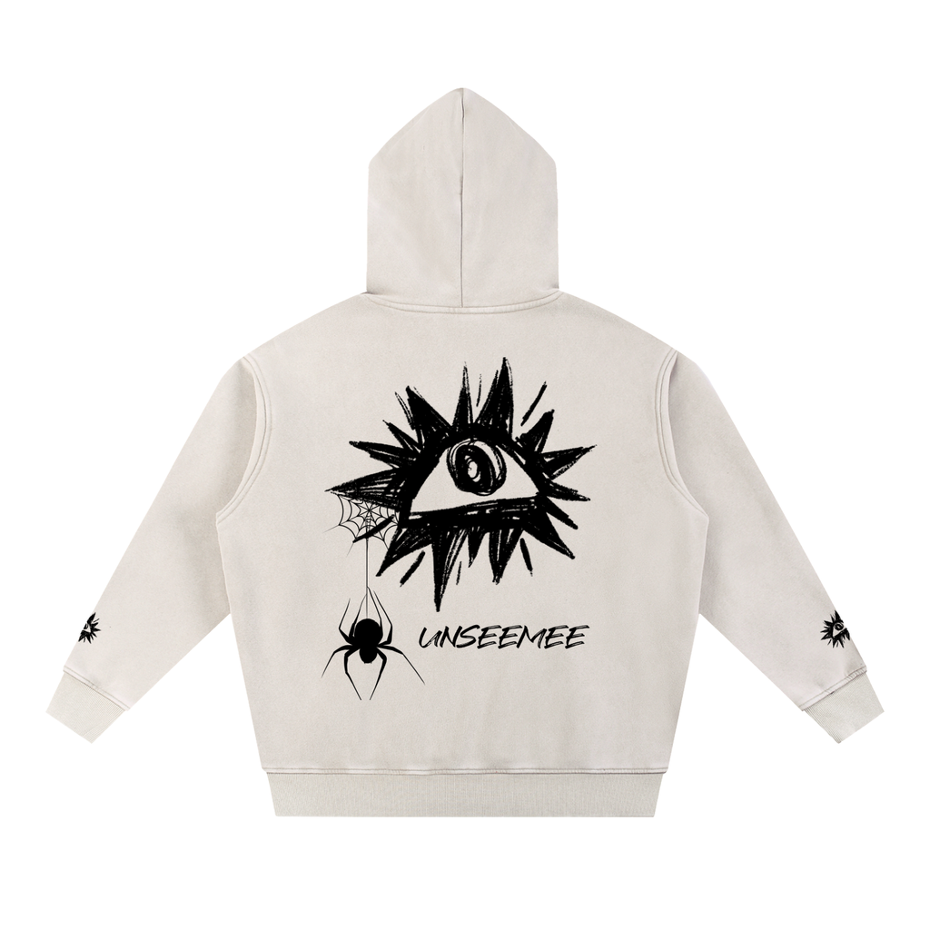 Snow Wash Fleece Oversize Hoodie