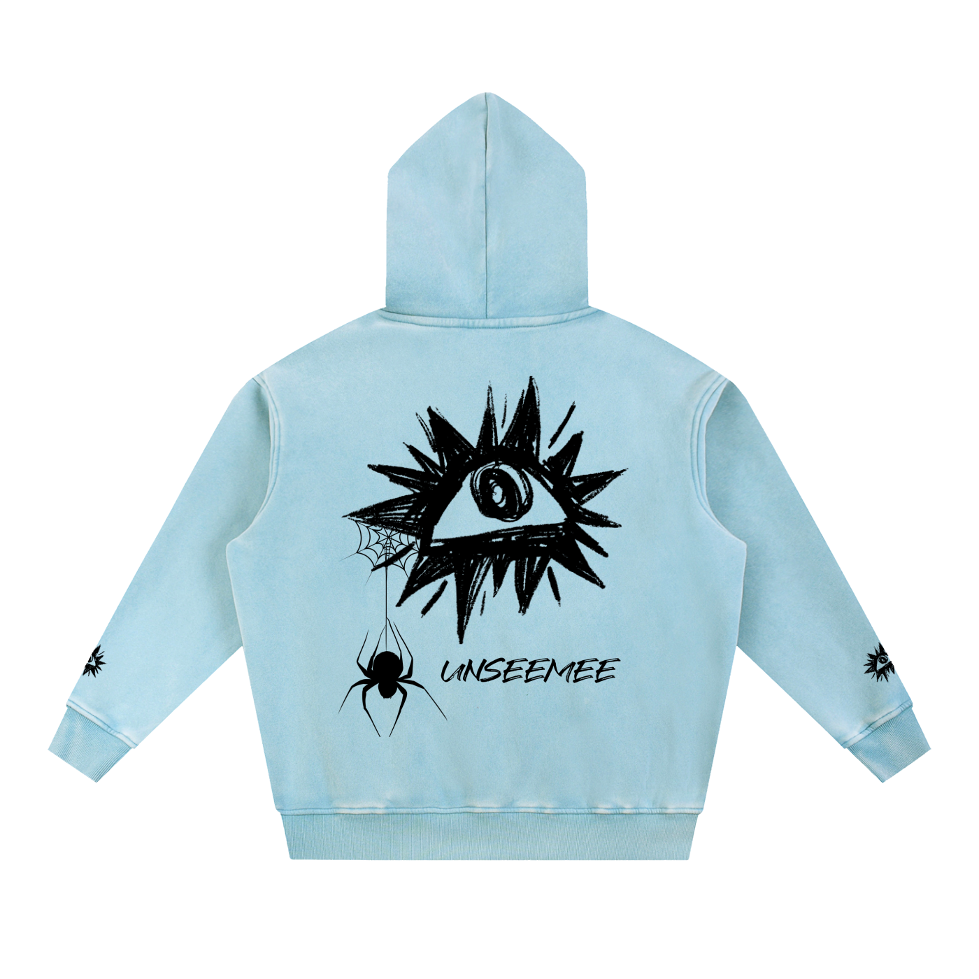 Snow Wash Fleece Oversize Hoodie