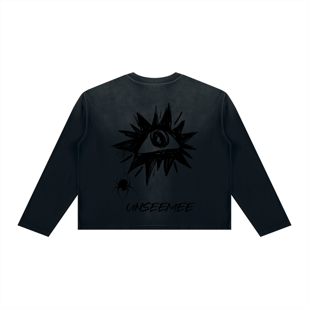 Unisex Sunfade Boxy Long Sleeve T-Shirt