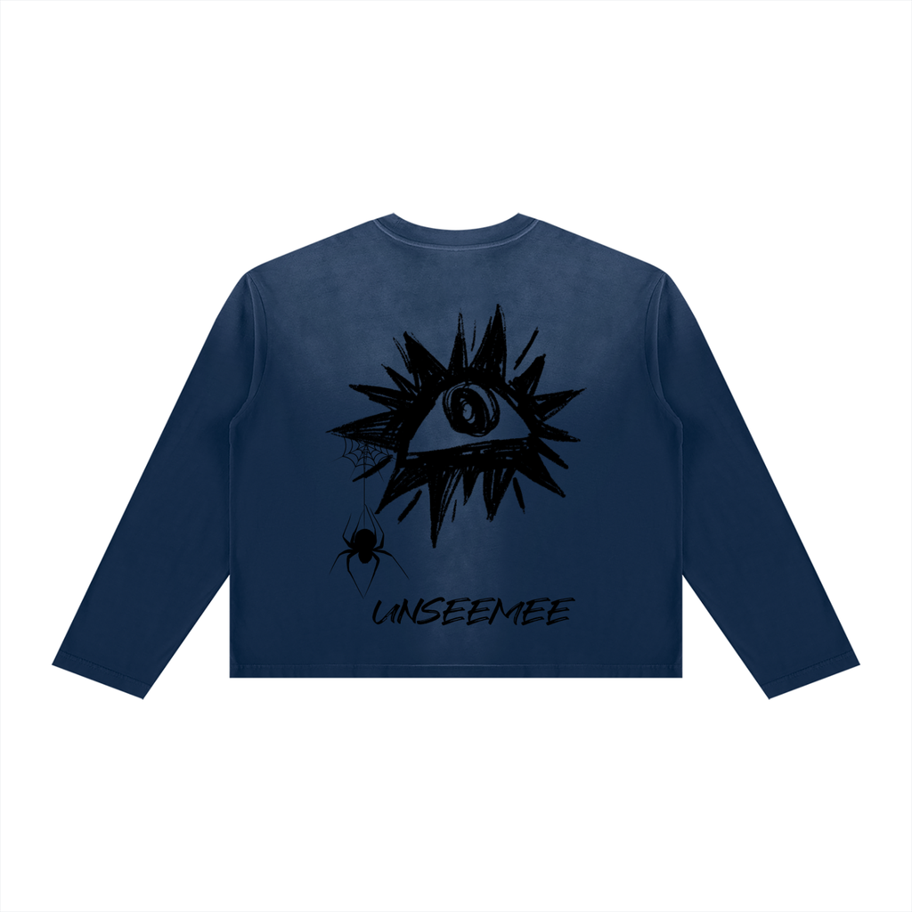 Unisex Sunfade Boxy Long Sleeve T-Shirt