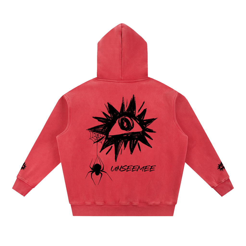 Snow Wash Fleece Oversize Hoodie