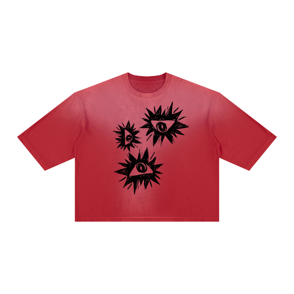 Unisex Vintage Wash Sunfade Boxy T-Shirt