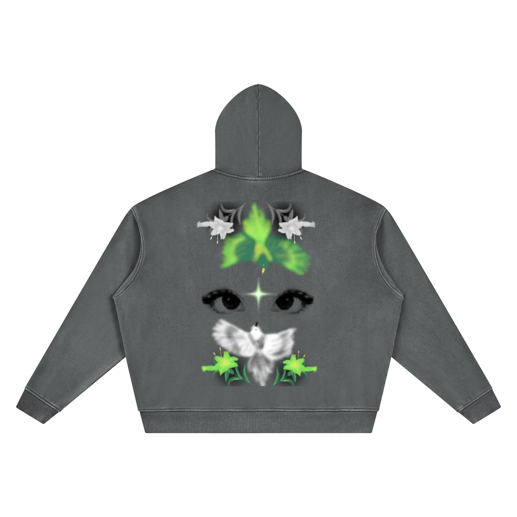 Unisex Vintage Wash Boxy Hoodie