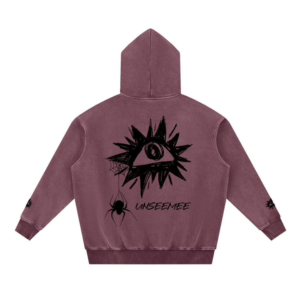 Snow Wash Fleece Oversize Hoodie