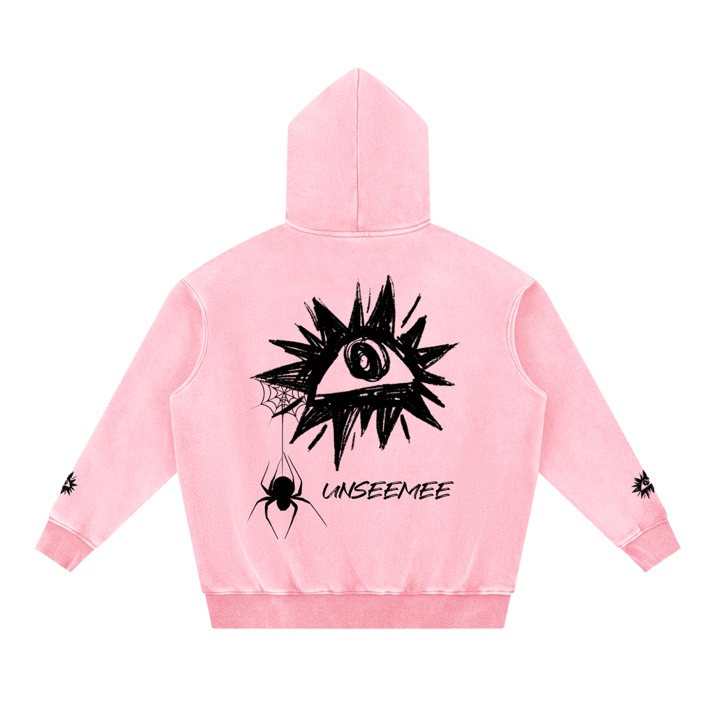 Snow Wash Fleece Oversize Hoodie