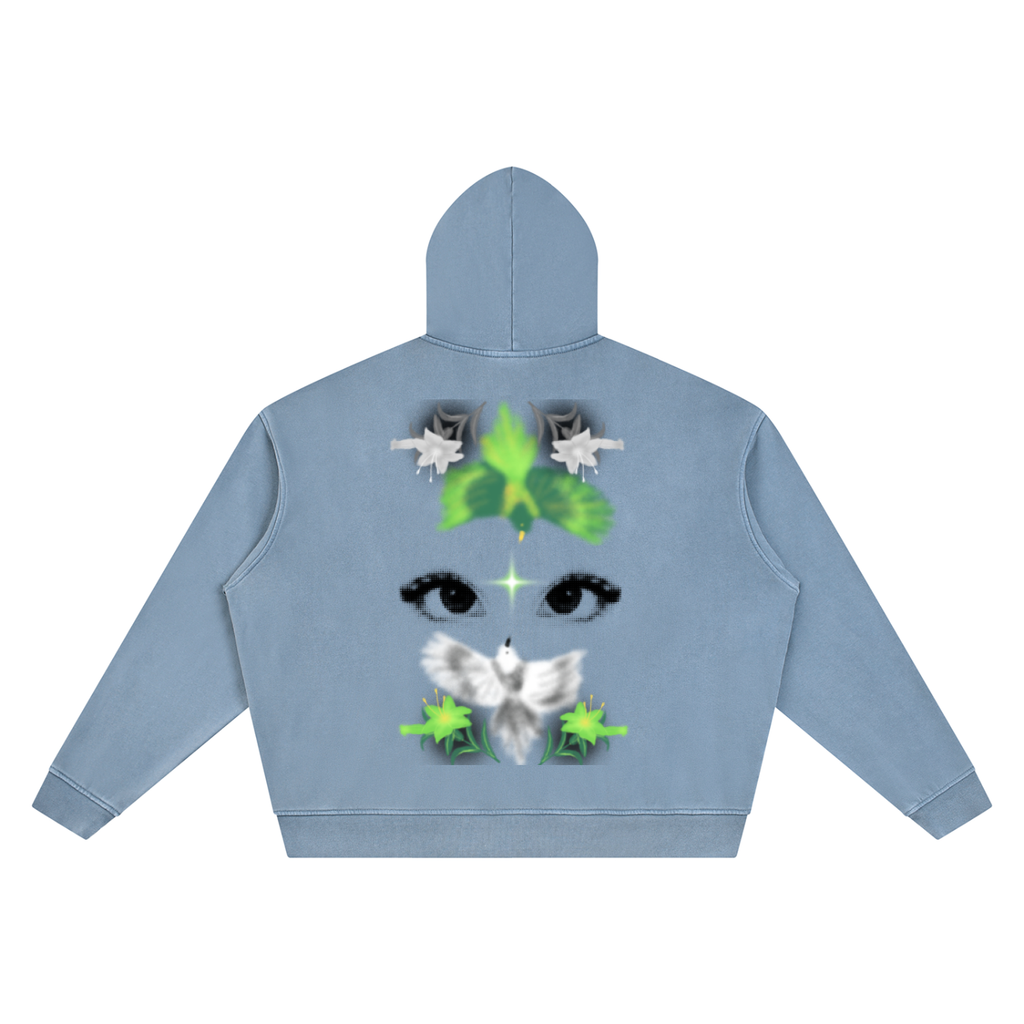 Unisex Vintage Wash Boxy Hoodie